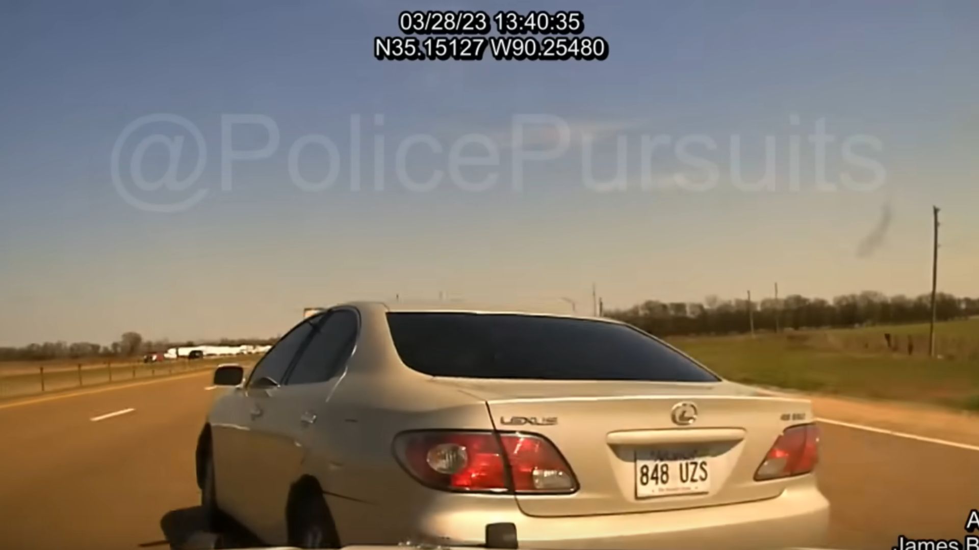 High Speed PIT Maneuver Flips Suspect’s Car