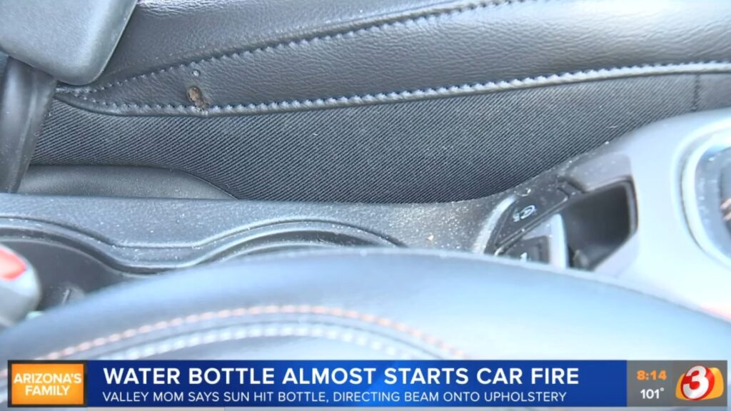 Can a water bottle start a car fire on a sunny day? ABC13 put the theory to  the test