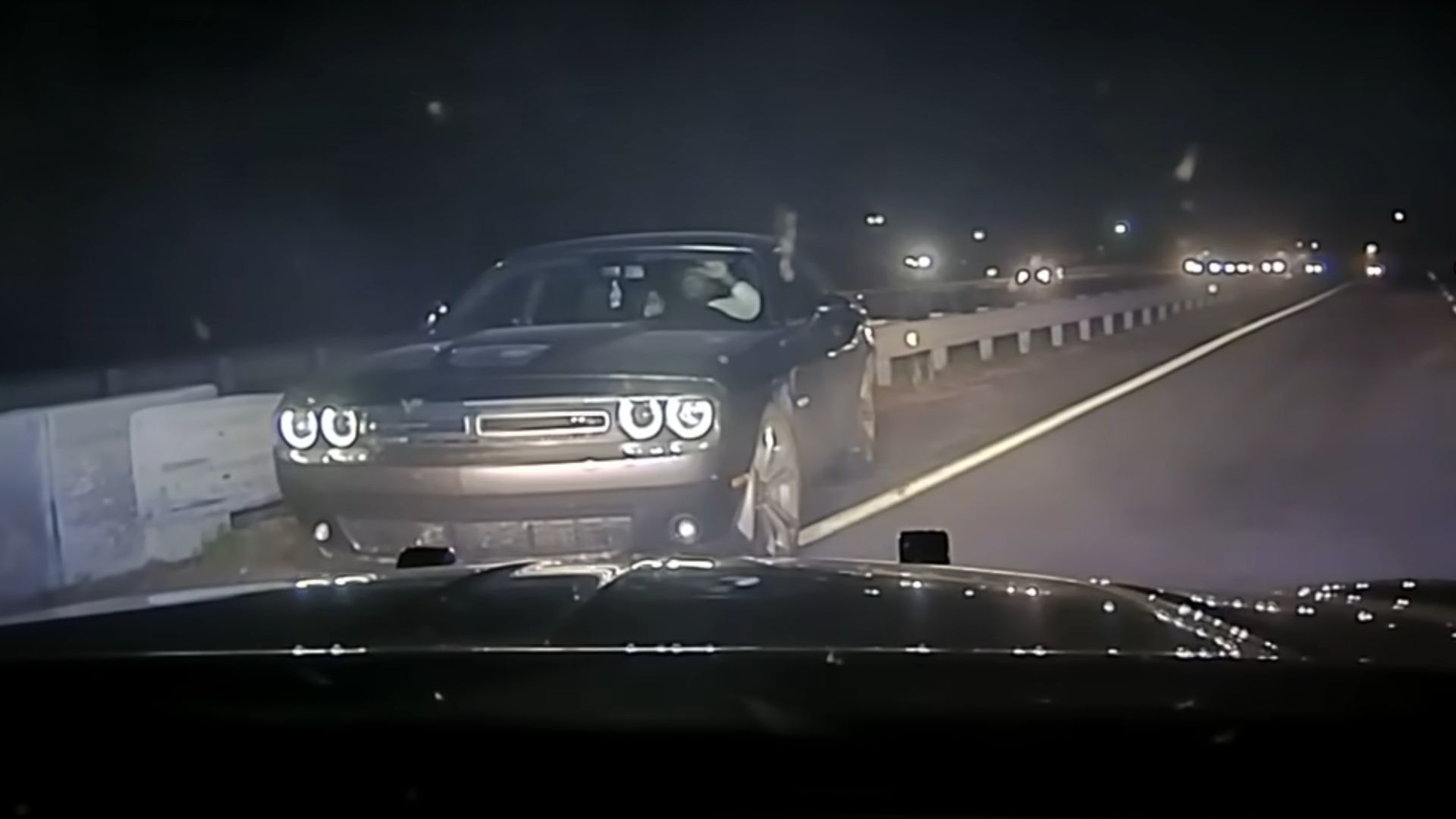 Georgia State Patrol Check Dodge Challenger Into Space