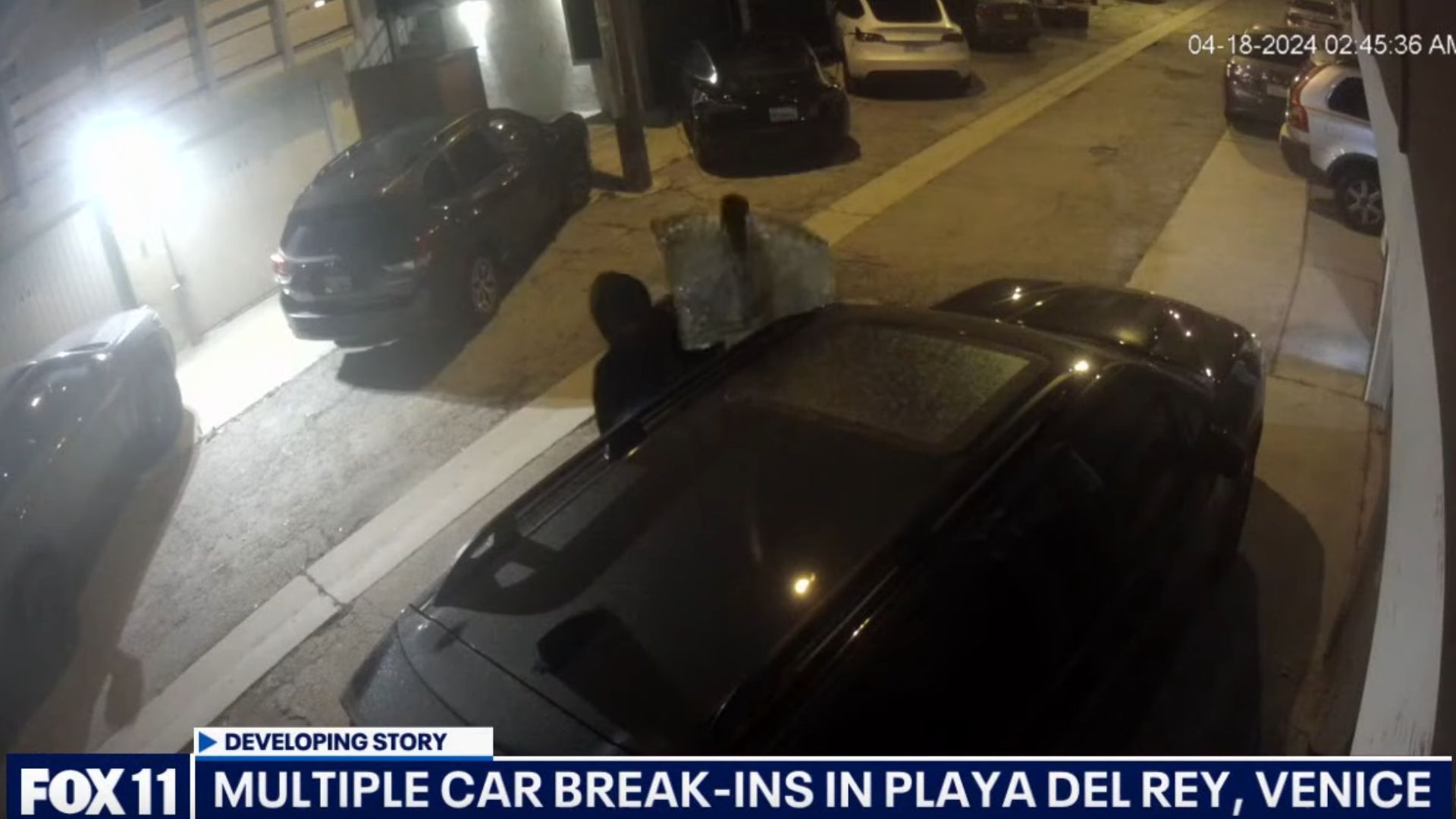 Burglars Break Dozens Of Car Windows In California Neighborhood