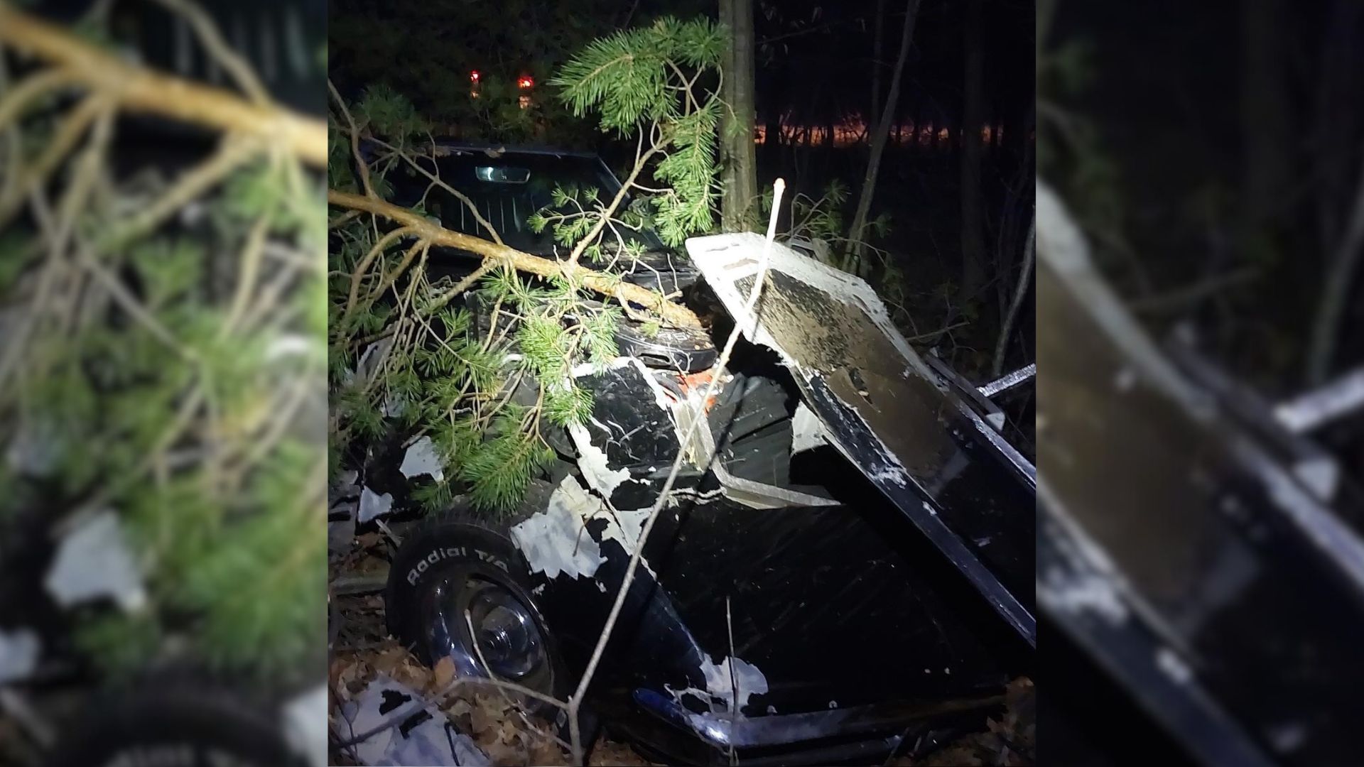 C3 Corvette Crashed Into Trees By Drunk Canadian  