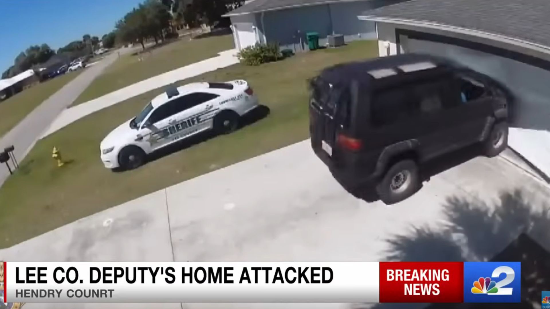 Florida Man Rams His SUV Into A Deputy’s Home, Starts Shooting