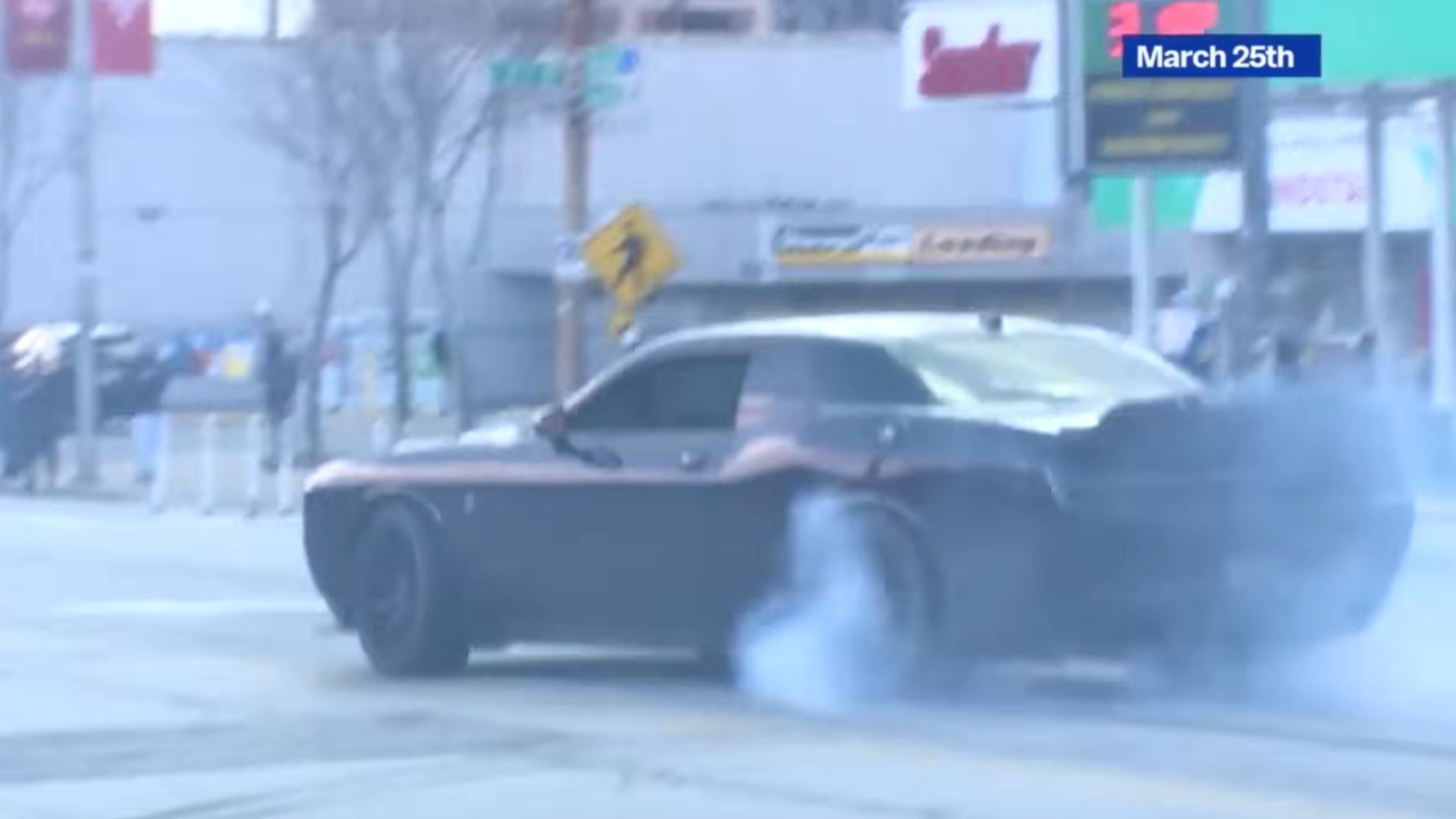 Stolen Dodge Hellcat Used In Street Takeover, Then Stripped
