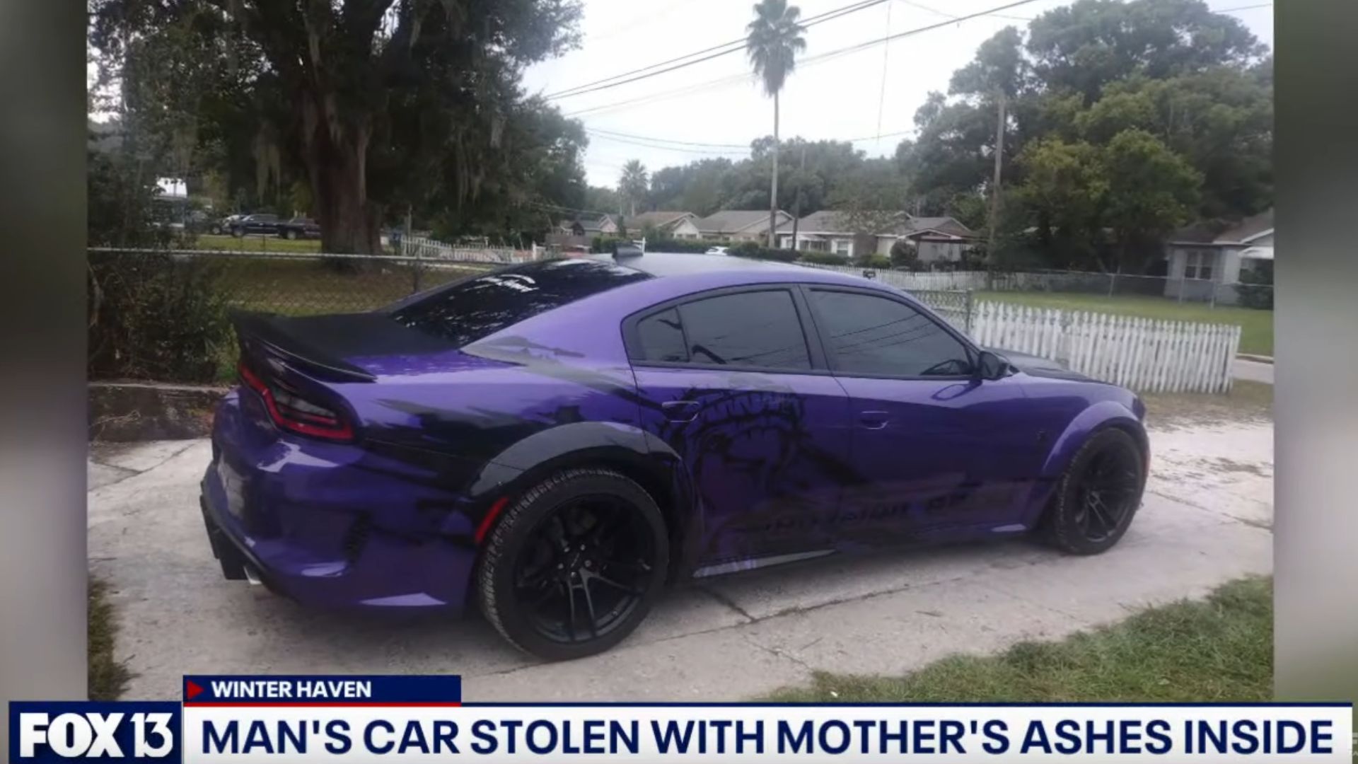 Thieves Steal Dodge Hellcat With Mother’s Ashes Inside