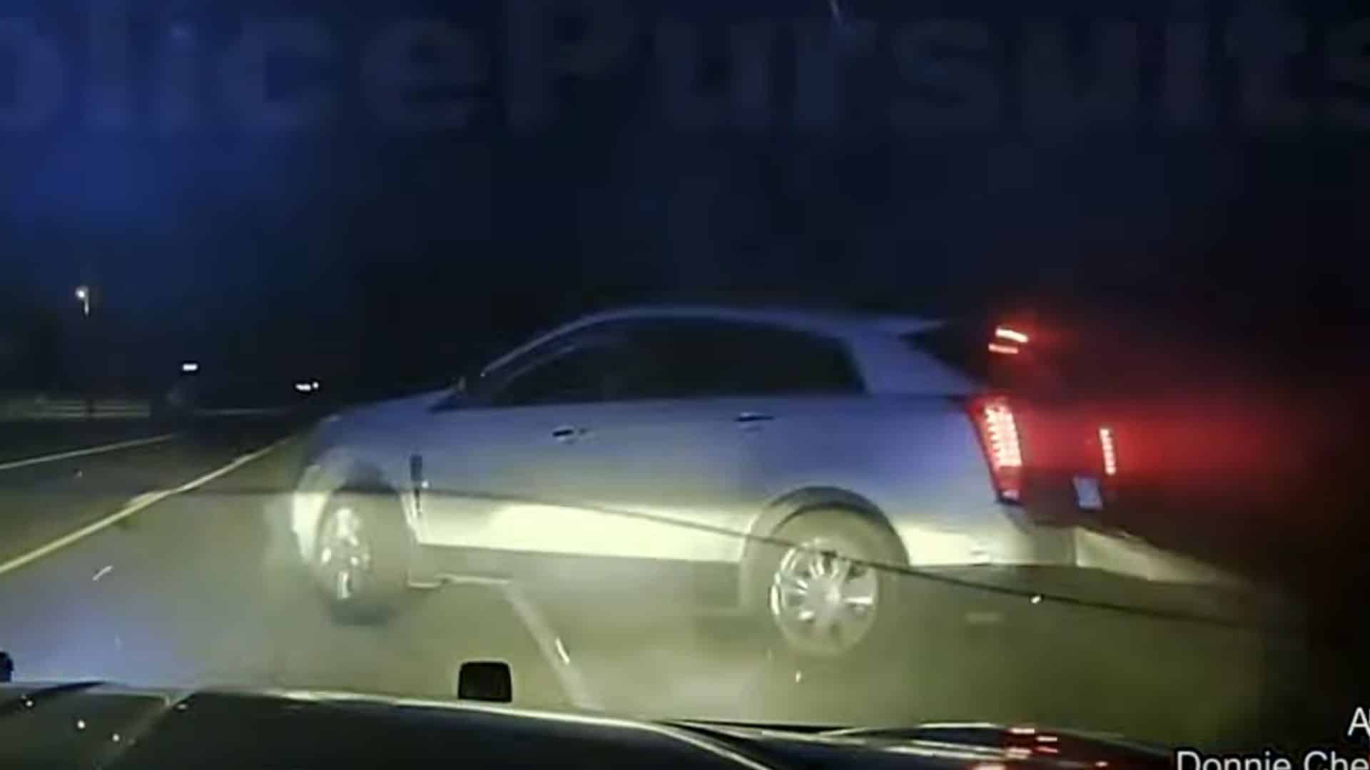 Blackout Cadillac SRX Driver Learns What A PIT Is