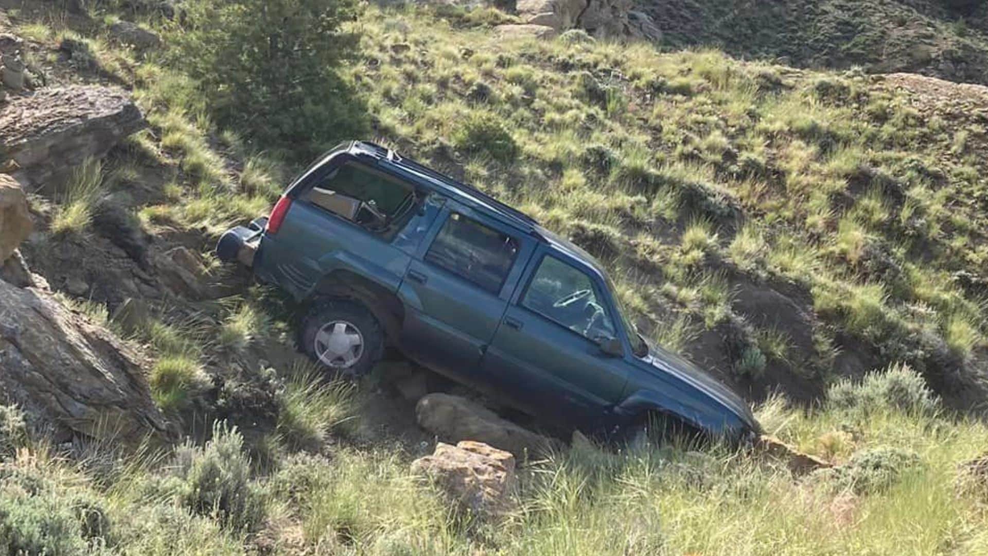 Drunk Woman Blames Off-Road Crash On Carjackers