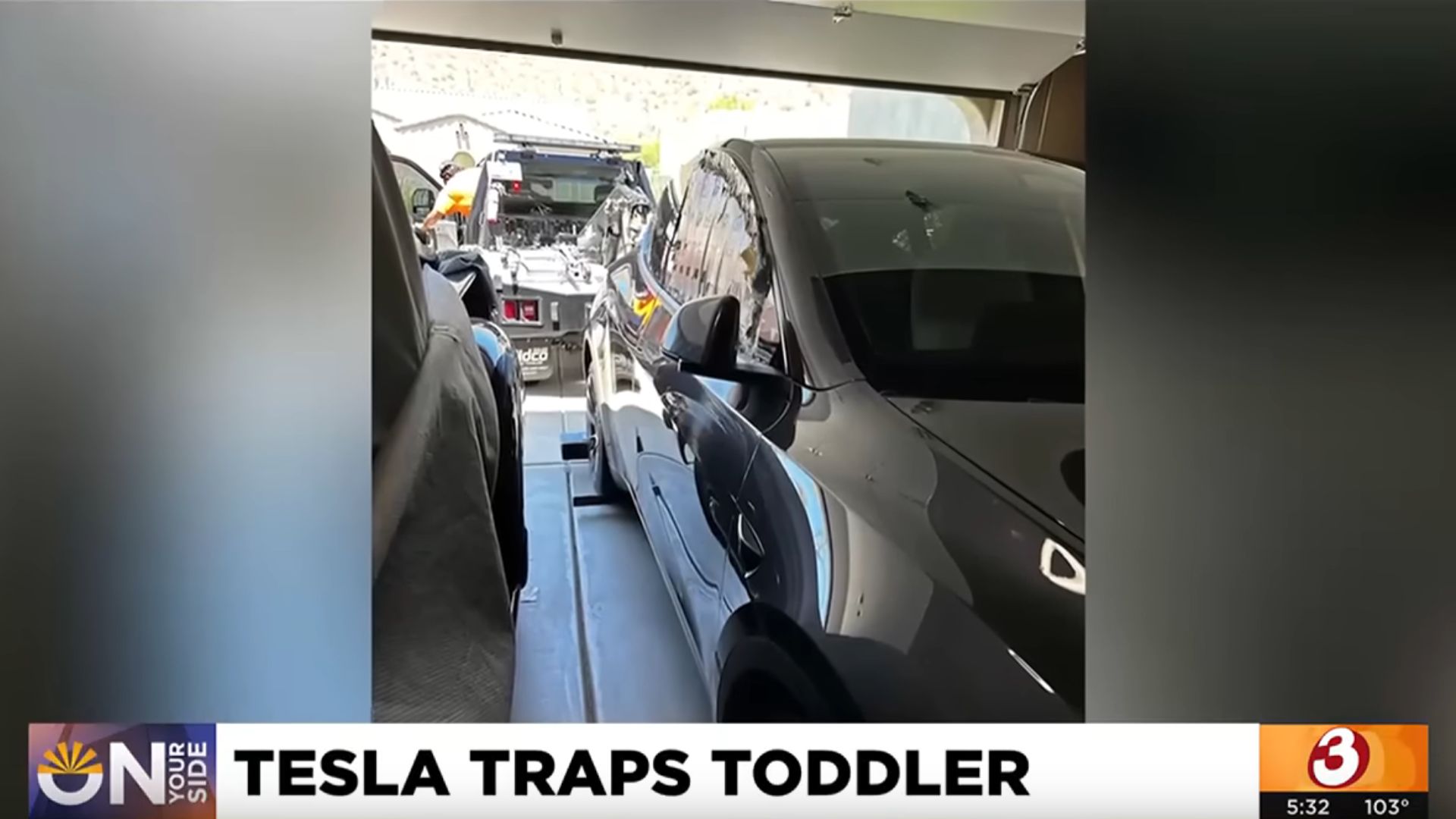 Tesla Traps Toddler During Phoenix Heatwave