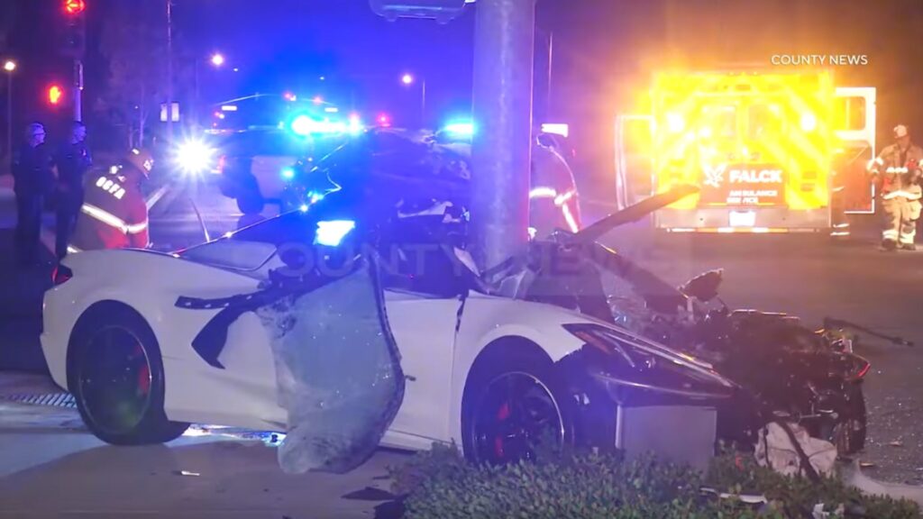 C8 Corvette Driver Survives Horrific Crash - The Auto Wire