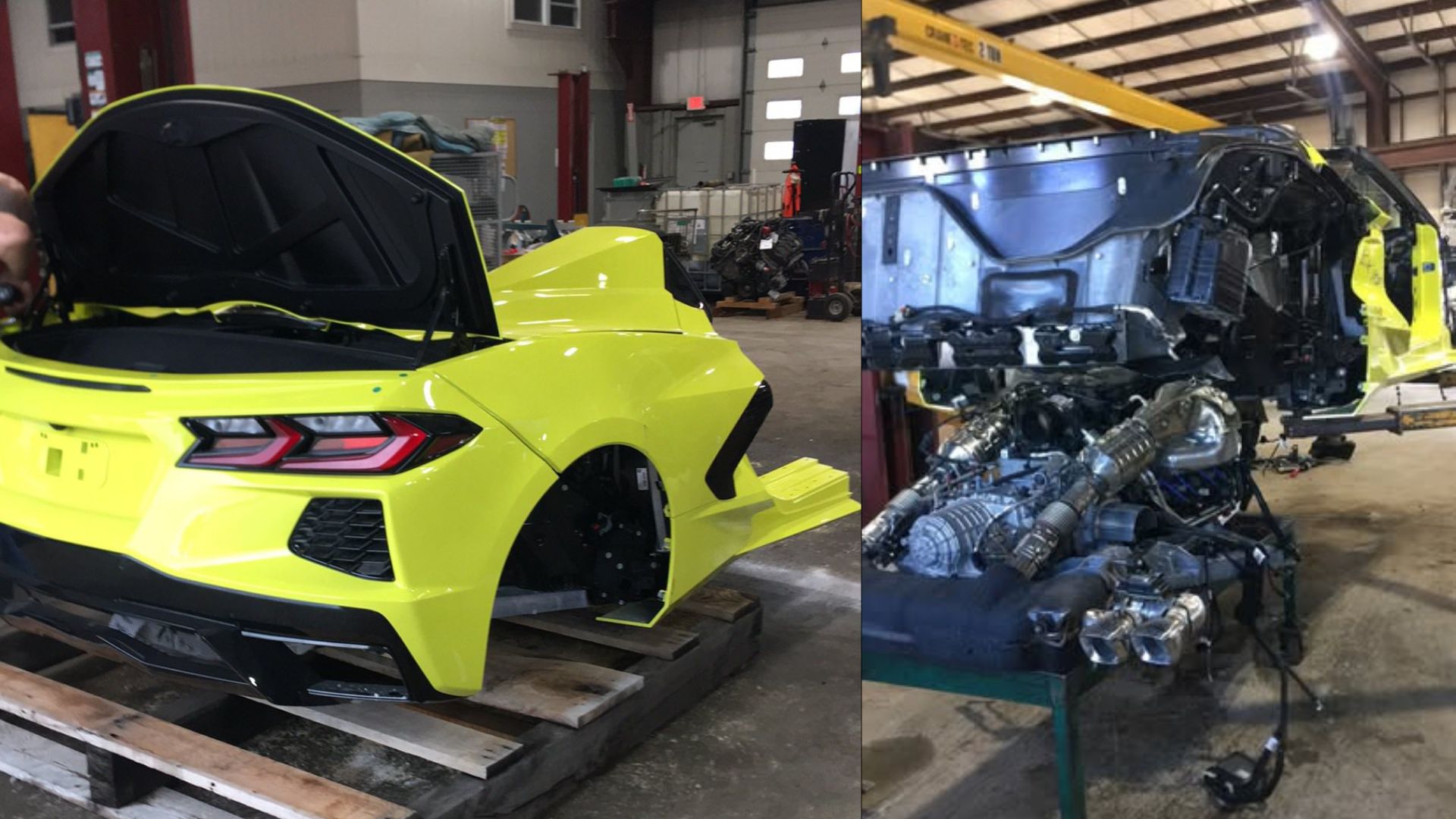 C8 Corvette Cut In Half For Shocking Reason