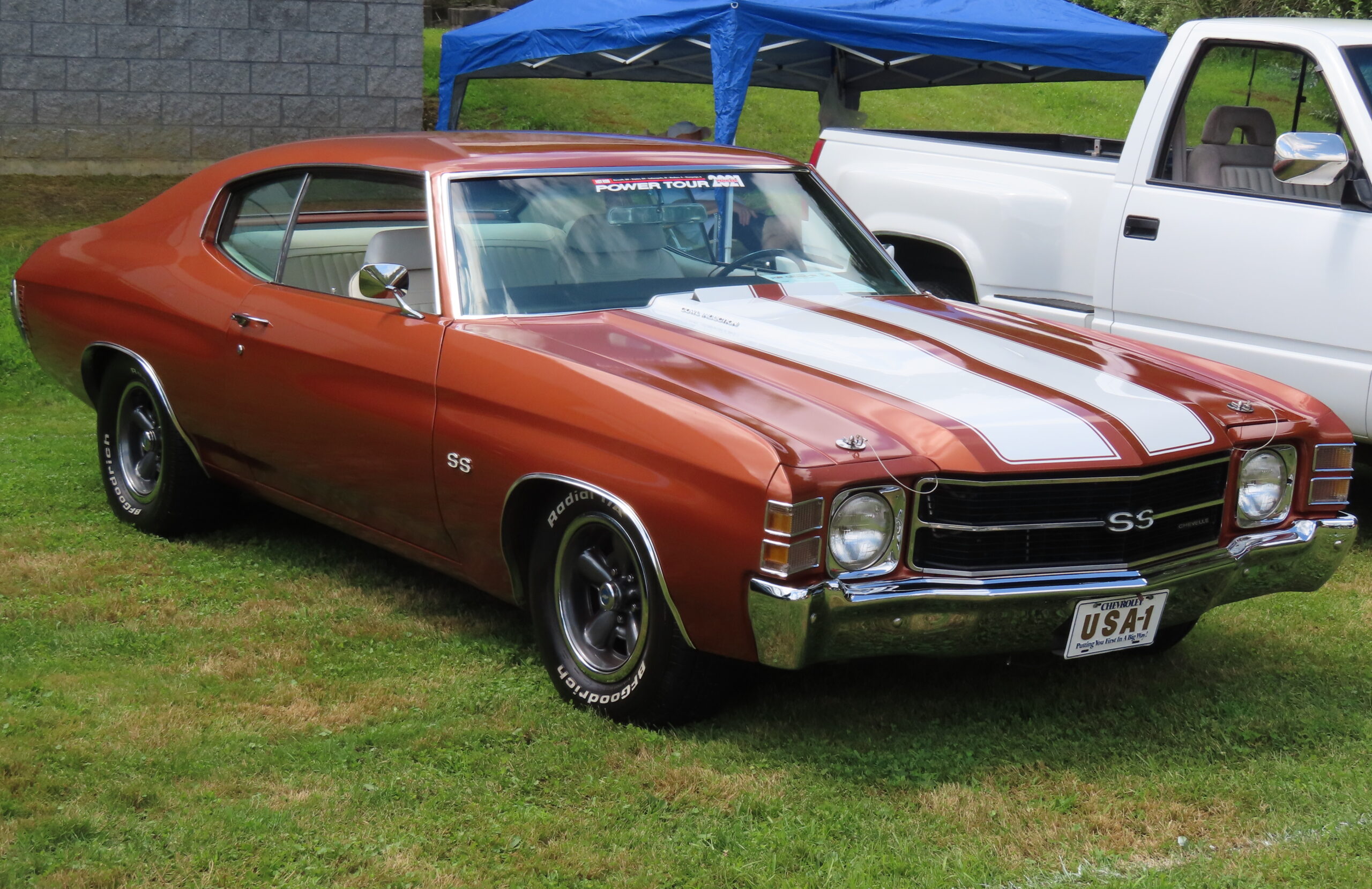 A 1971 Chevrolet Chevelle SS sport coupe, same model year as the car CHP recovered 33 years after it was stolen
