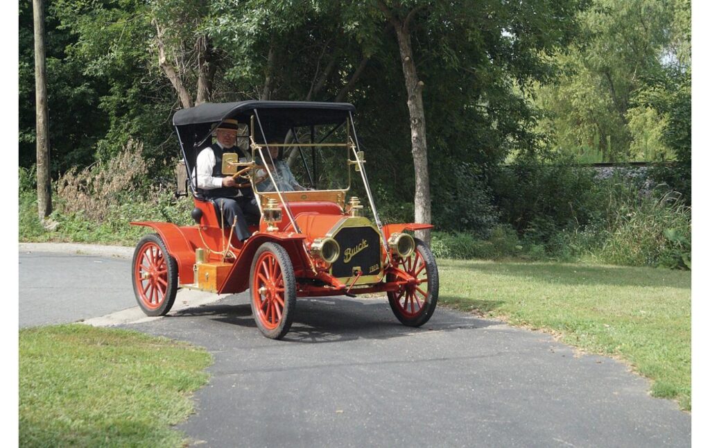 Restored 1910 Buick Model 14 Roadster, powered by Buick's original valve-in-head engine