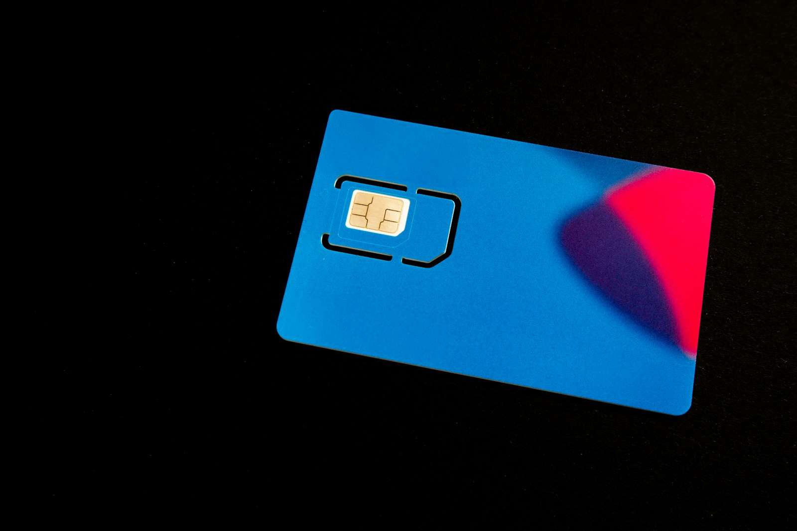 A blue SIM card, the kind of mobile link that gives Yutong remote access to the bus