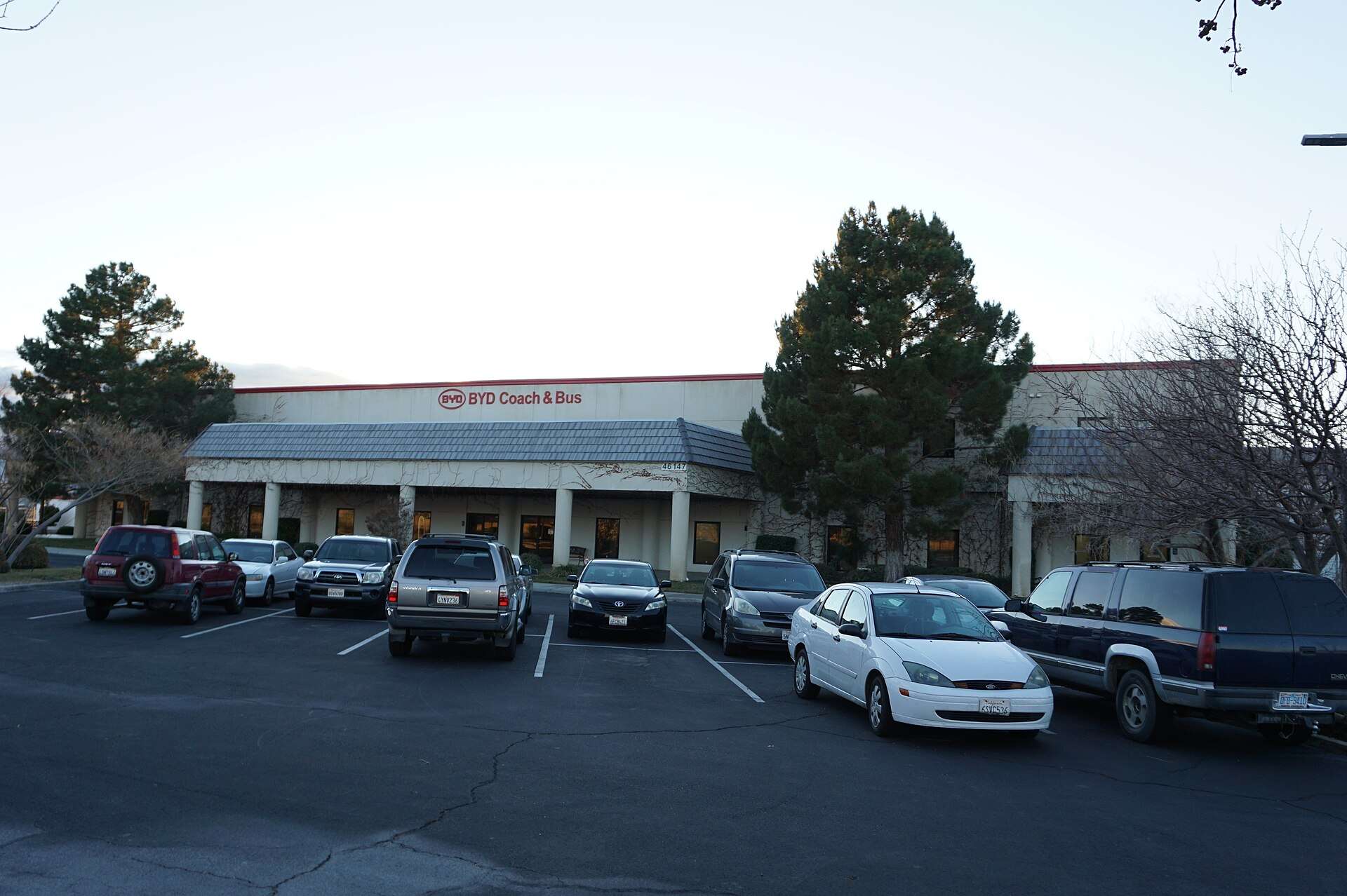 BYD Coach and Bus manufacturing facility in Lancaster, California