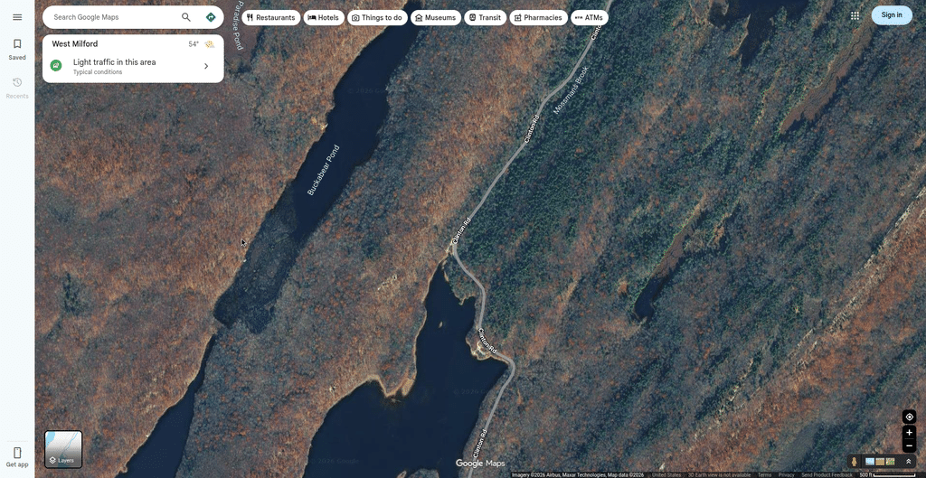 Close-up of the bridge on Clinton Road, West Milford, New Jersey