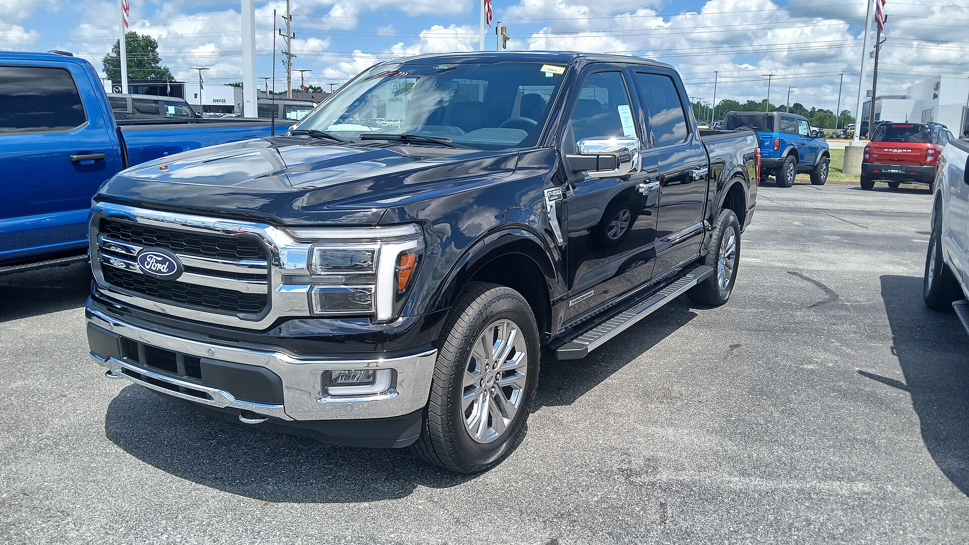 Front view of a current-generation Ford F-150 pickup truck