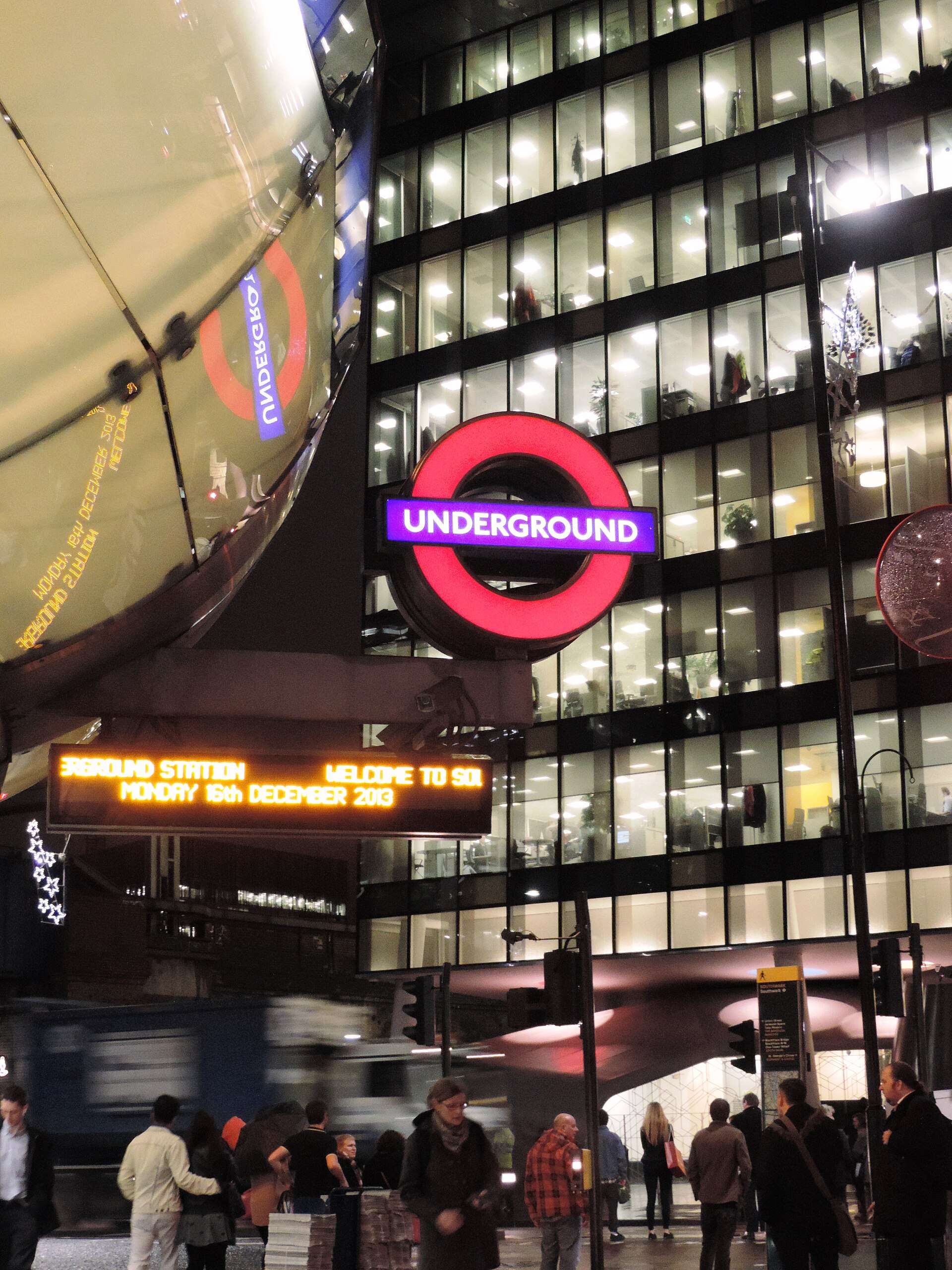 The Palestra building in Southwark, home to Transport for London offices, above Southwark Underground station