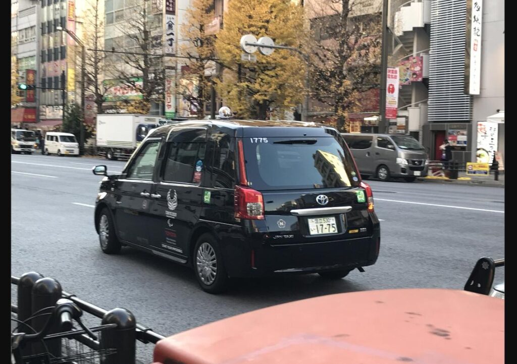 Toyota JPN Taxi operated by Nihon Kotsu in Tokyo