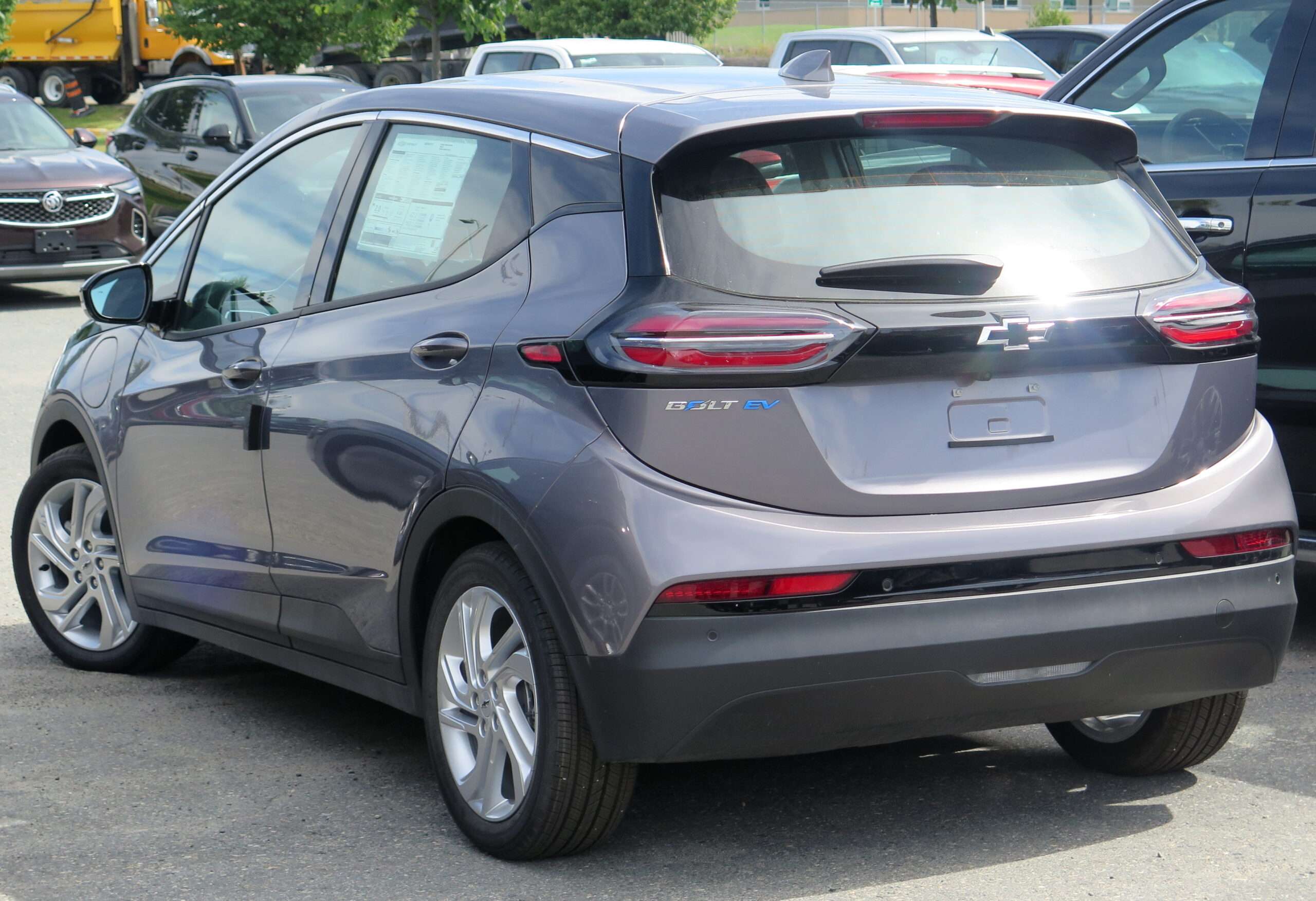 2022 Chevrolet Bolt EV LT rear three-quarter view