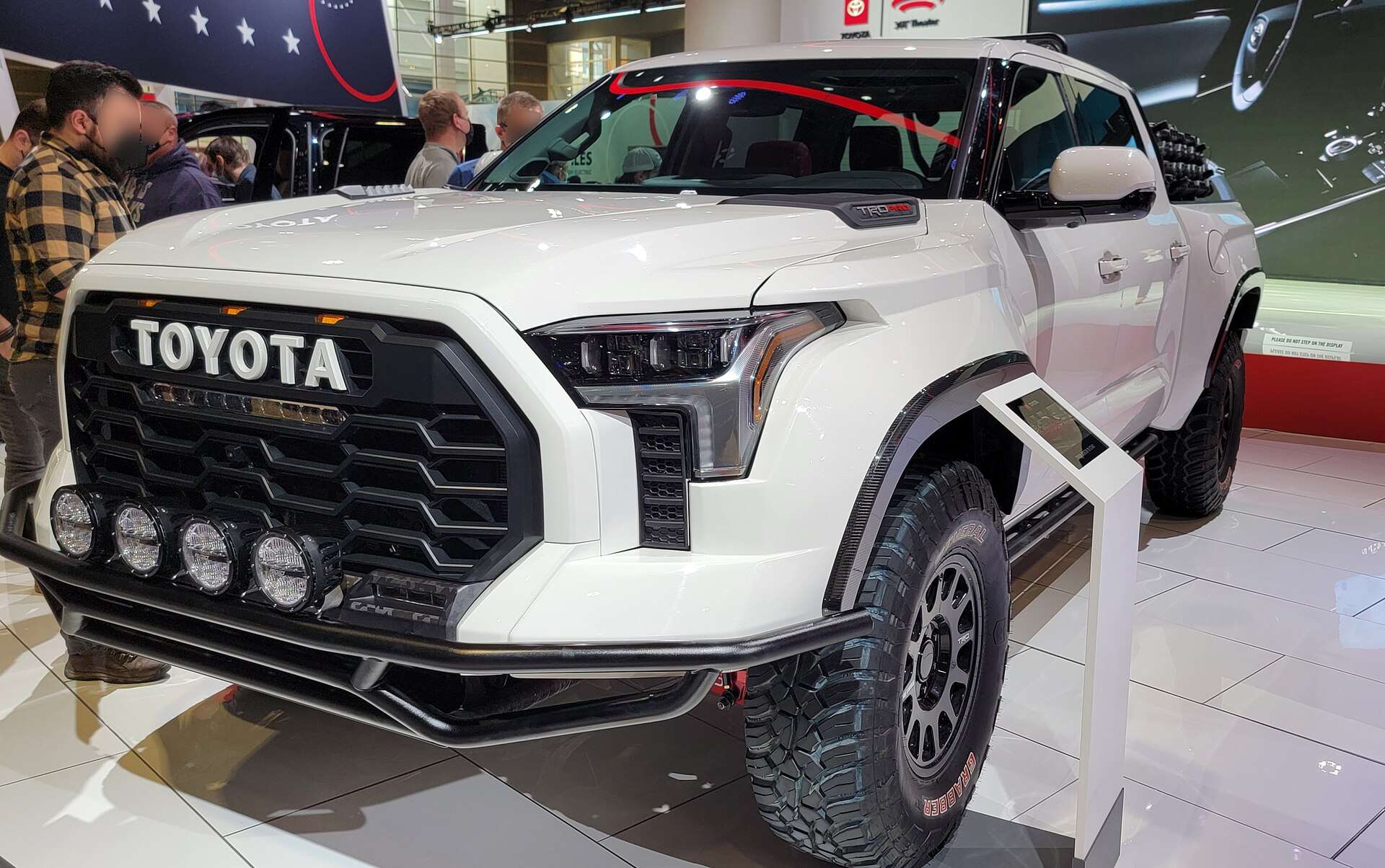 Gray 2022 Toyota Tundra TRD Pro pickup truck parked outdoors