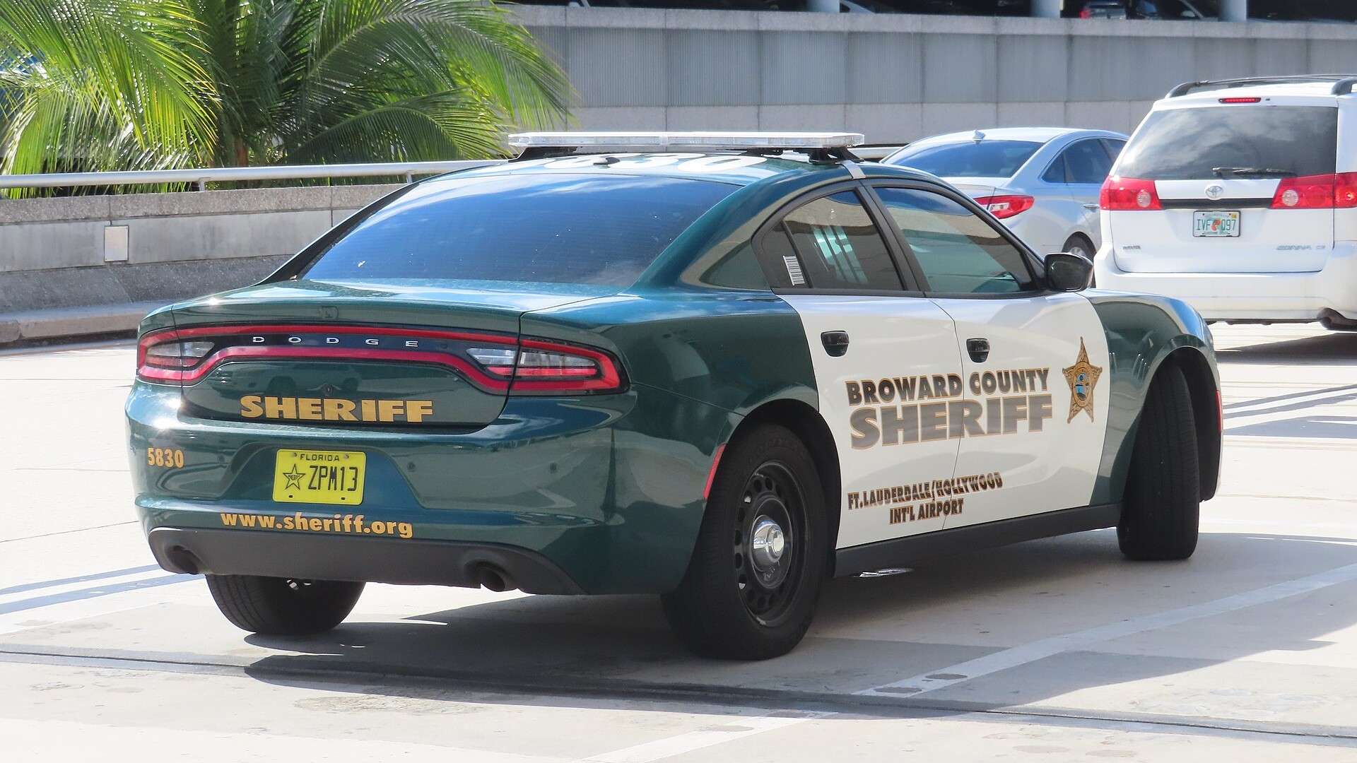 Broward County Sheriff Dodge Charger at Fort Lauderdale Airport
