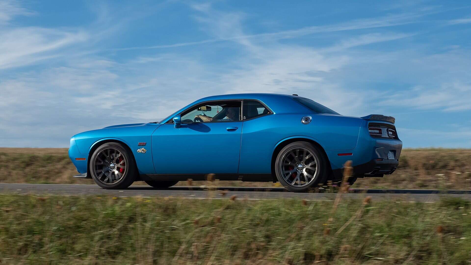 Blue Dodge Challenger SRT Hellcat