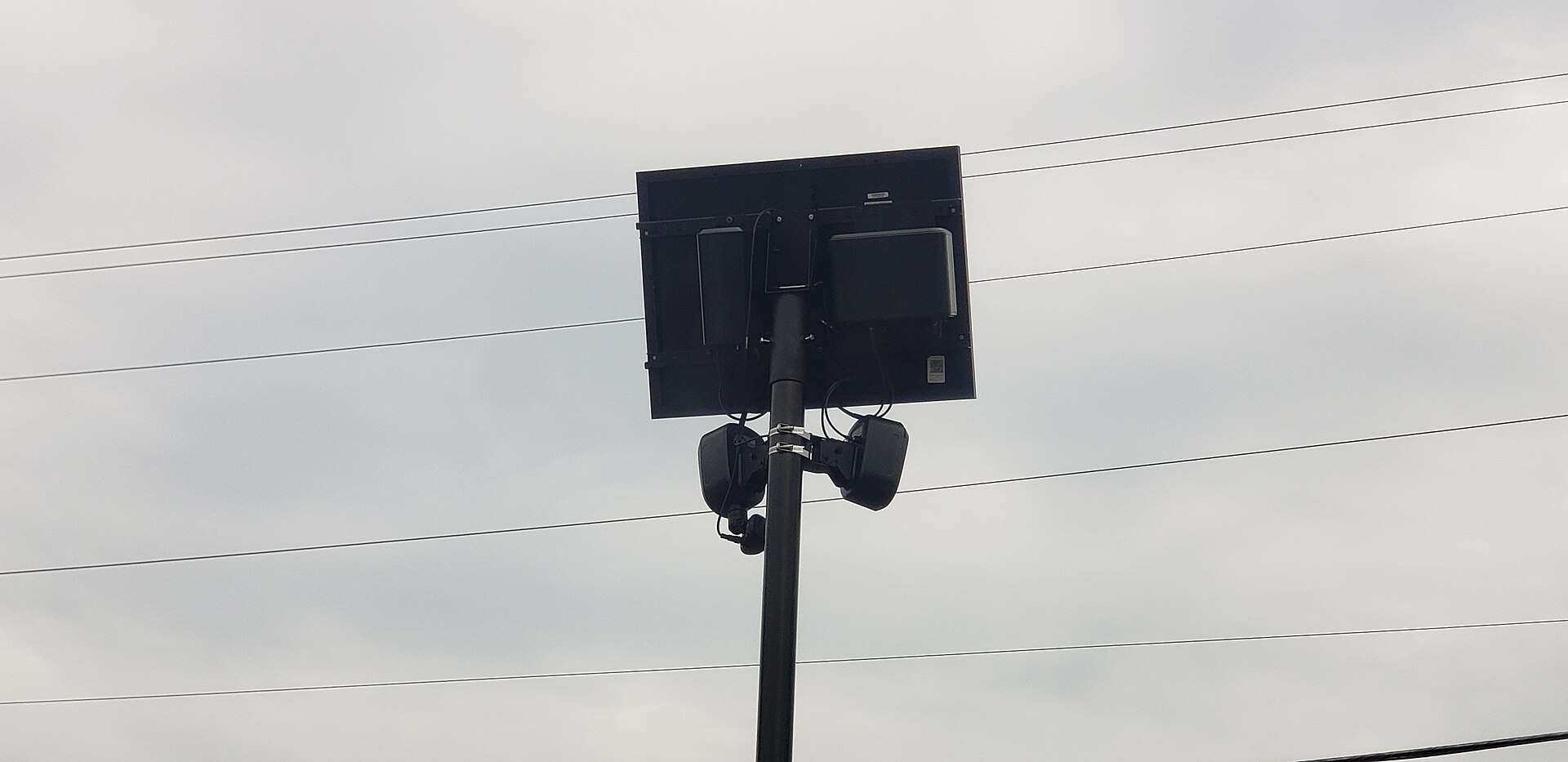 MapQuest Surveillance Layer targets cameras like this pair of plate readers on a roadside pole