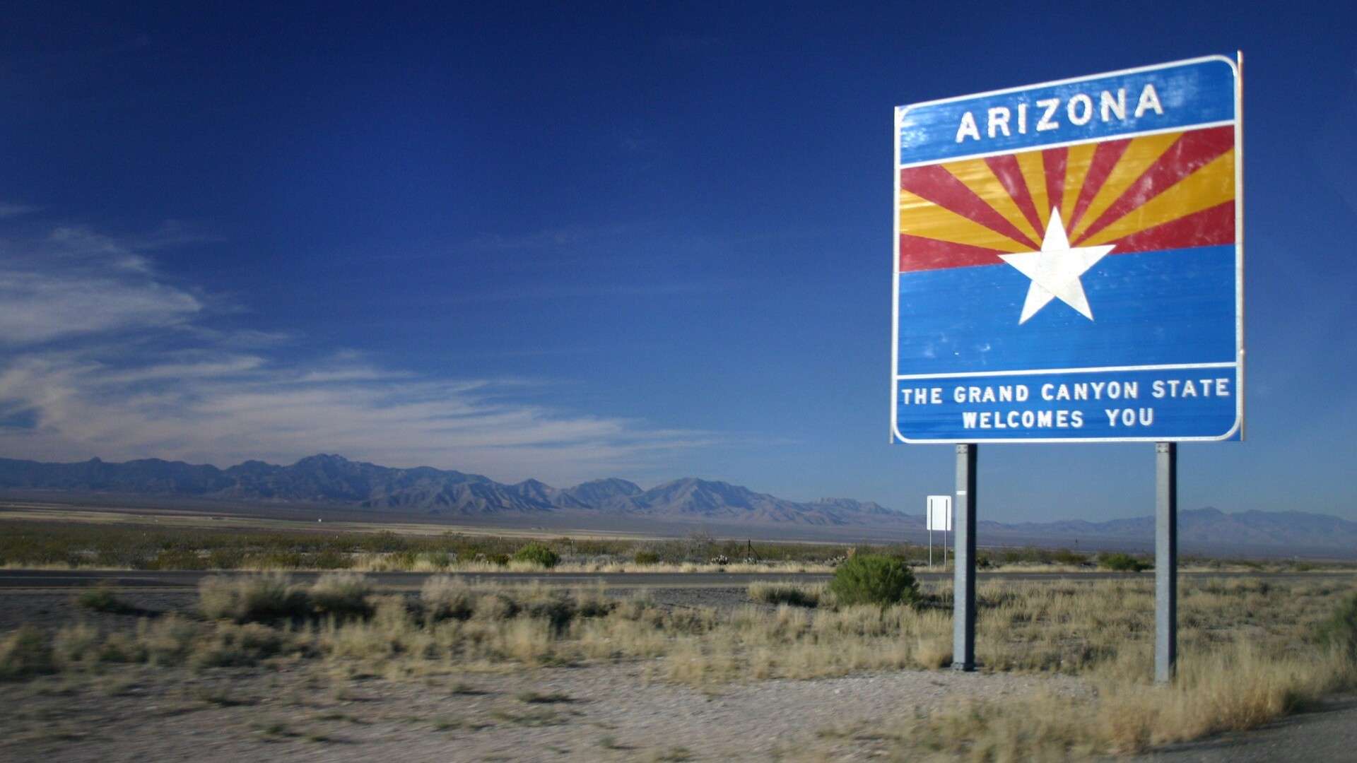 Entering Arizona on I-10 Westbound