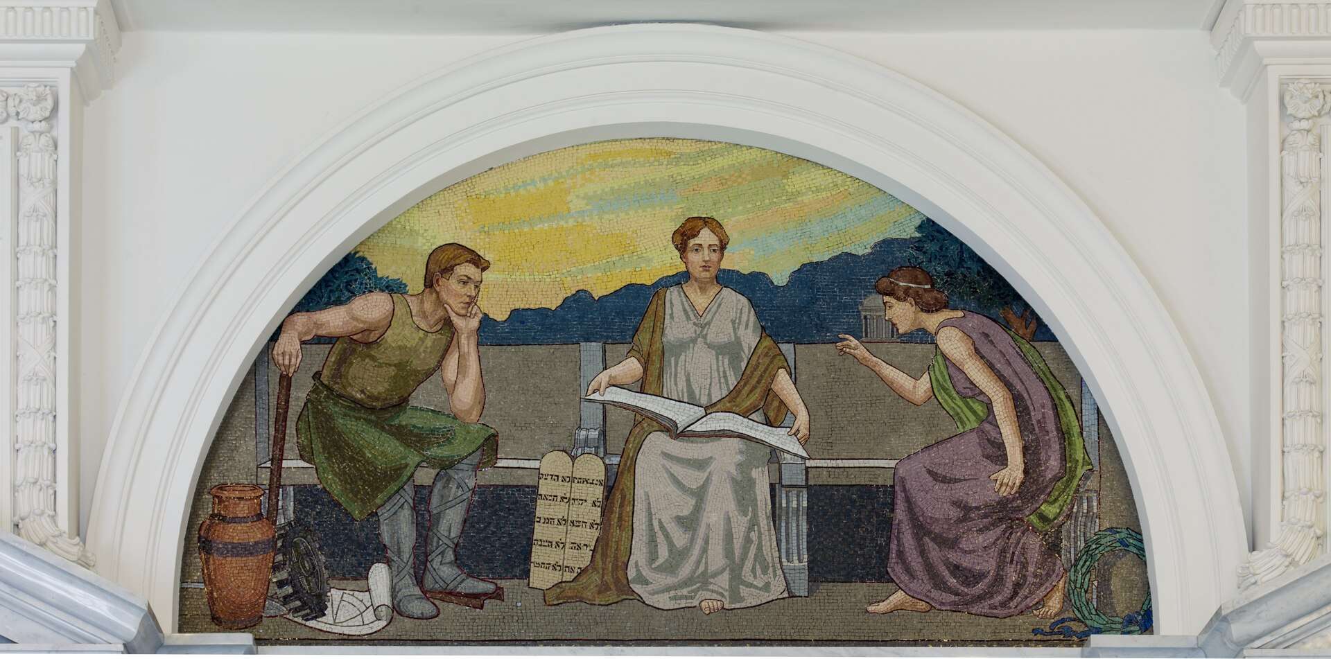 Mural inside the James R. Browning U.S. Court of Appeals Building in San Francisco