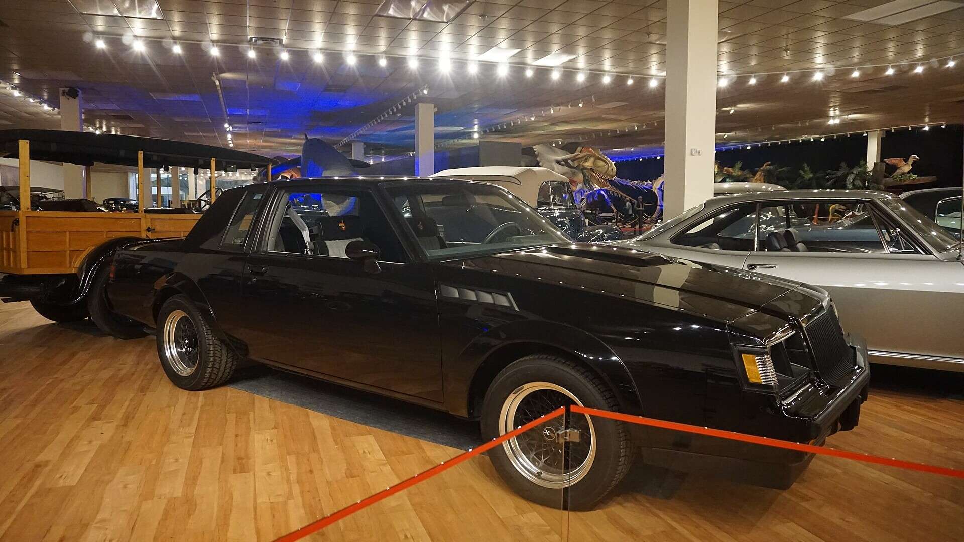 Black 1987 Buick GNX in a museum