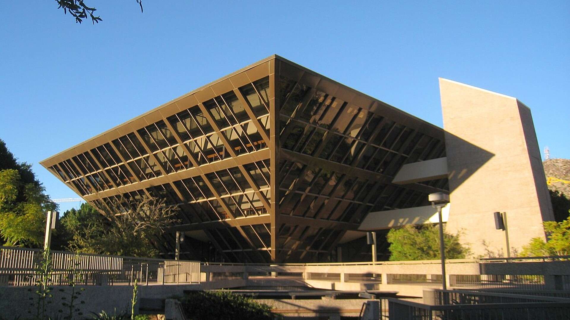 Tempe City Hall, an inverted-pyramid building at 31 E. Fifth Street in Tempe, Arizona