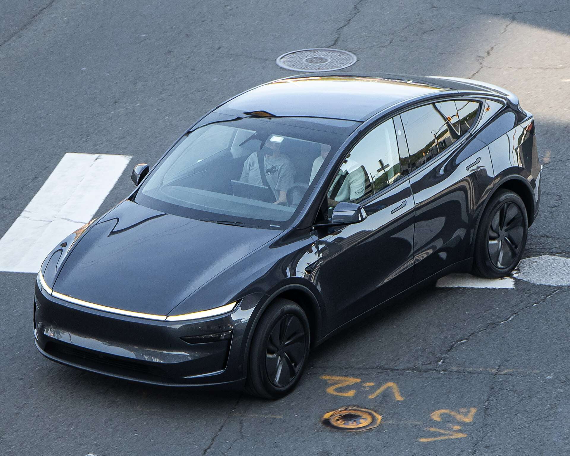 Tesla Model Y parked on a street