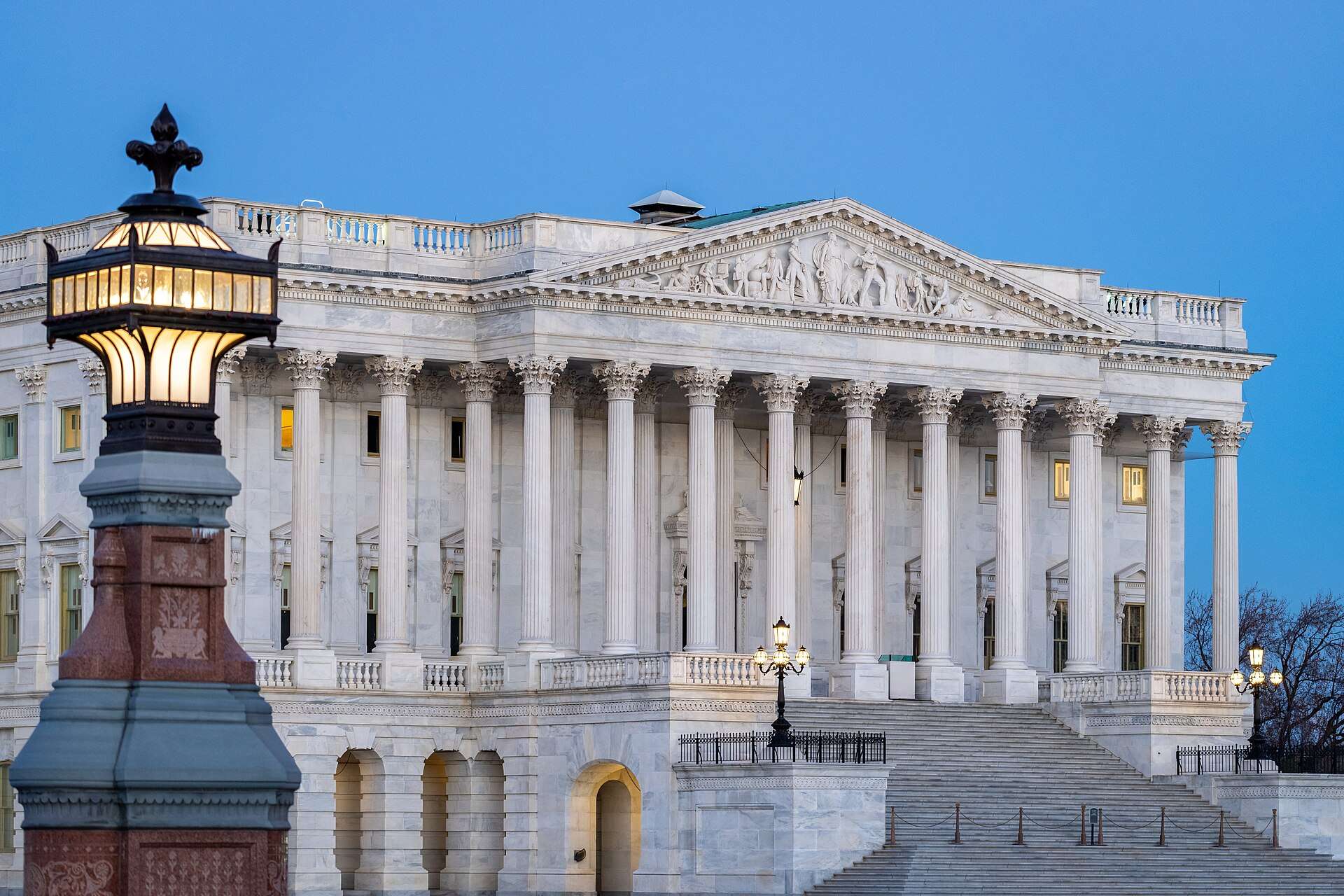 Senate wing of the United States Capitol in Washington