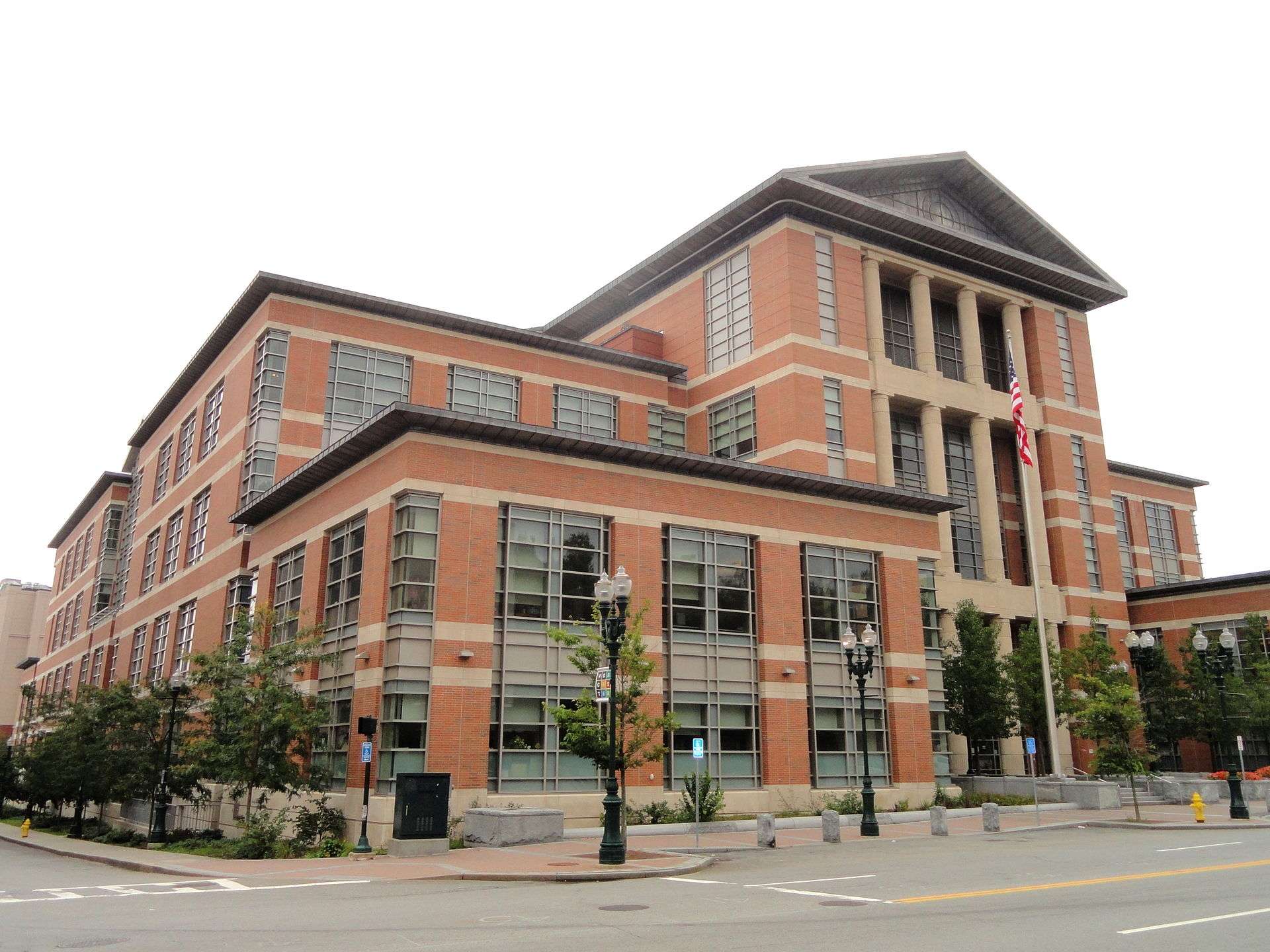 Worcester District Court building at 225 Main Street, Worcester, Massachusetts